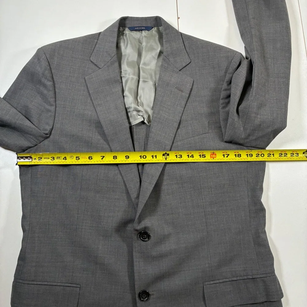 Brooks Brothers Fitzgerald BrooksCool Blazer 40R Grey Wool Full Canvas Modern